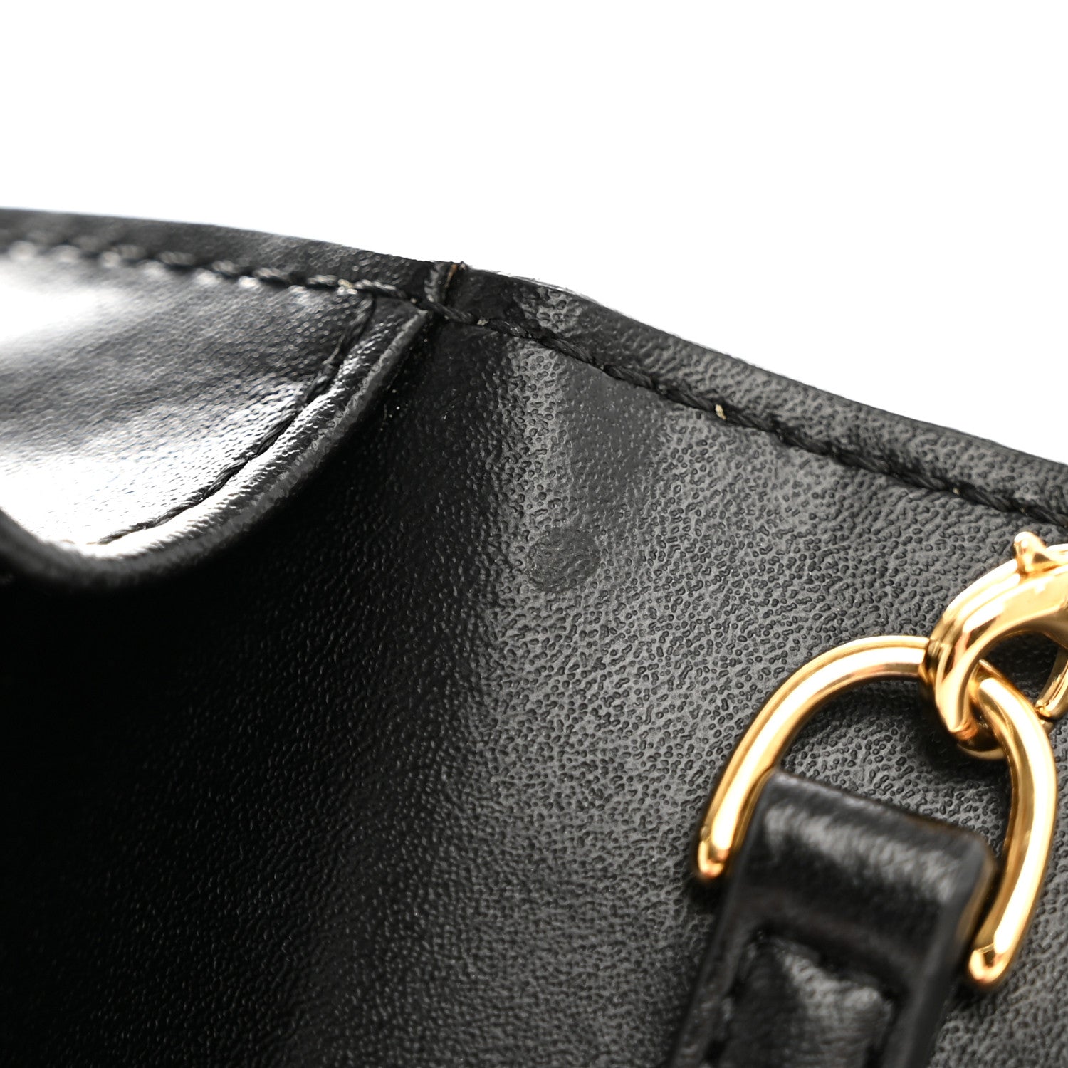 Fendi Vitello Cruise F is Fendi Bi-Color FF 1974 Embossed Medium Envelope Wallet On Chain Black Maya 12 of 15