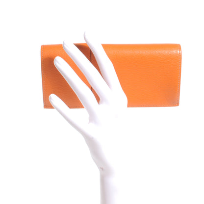 Hermes Chevre Miro Eyeglass Case Orange 2 of 7