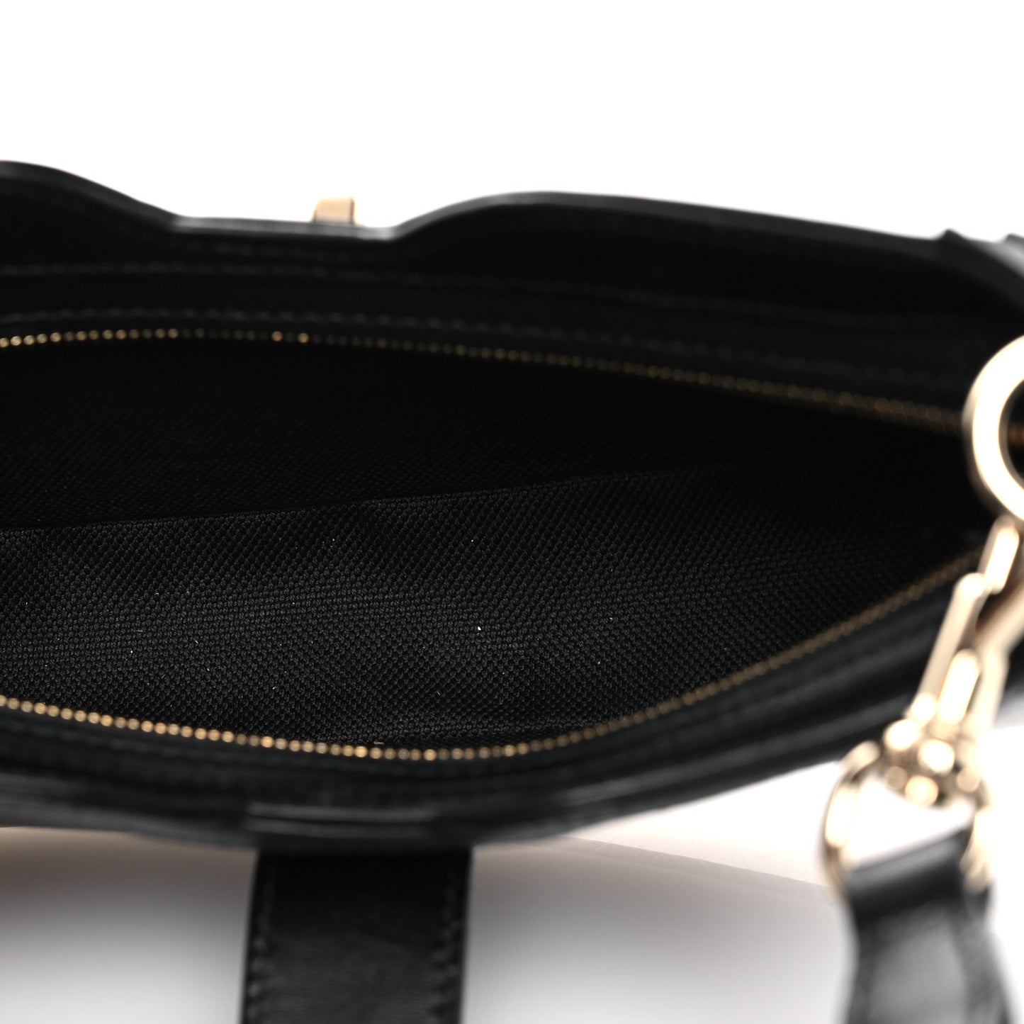Calfskin Mini Moon Side Shoulder Bag Black