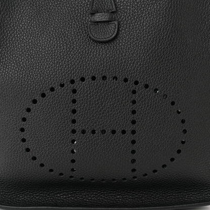 Hermes Taurillon Clemence Evelyne III PM Black 8 of 11