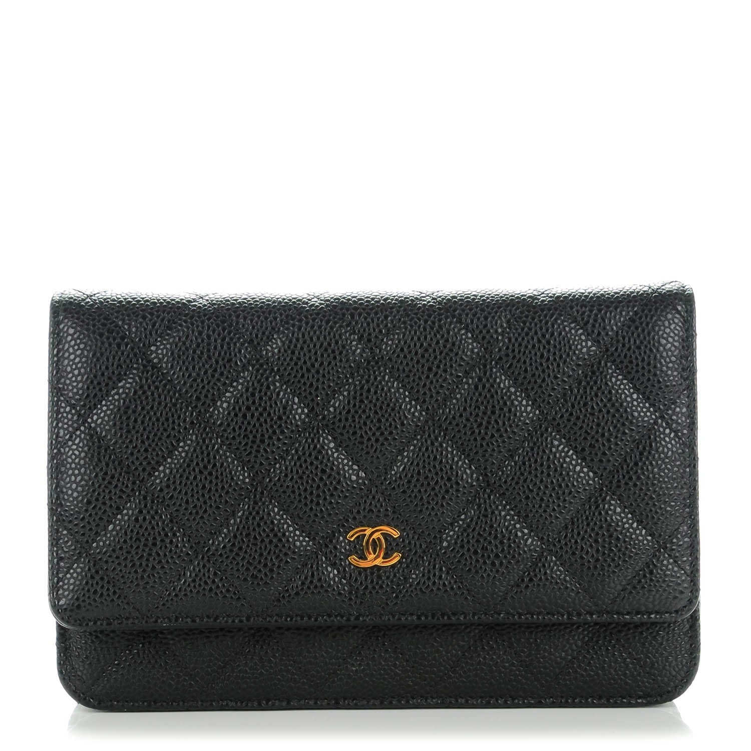Chanel Caviar Quilted Wallet On Chain WOC Black 1 of 8