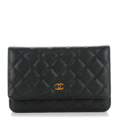 Chanel Caviar Quilted Wallet On Chain WOC Black 1 of 8