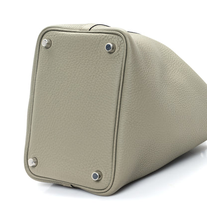 Hermes Taurillon Clemence Picotin Lock 18 PM Sauge 10 of 12