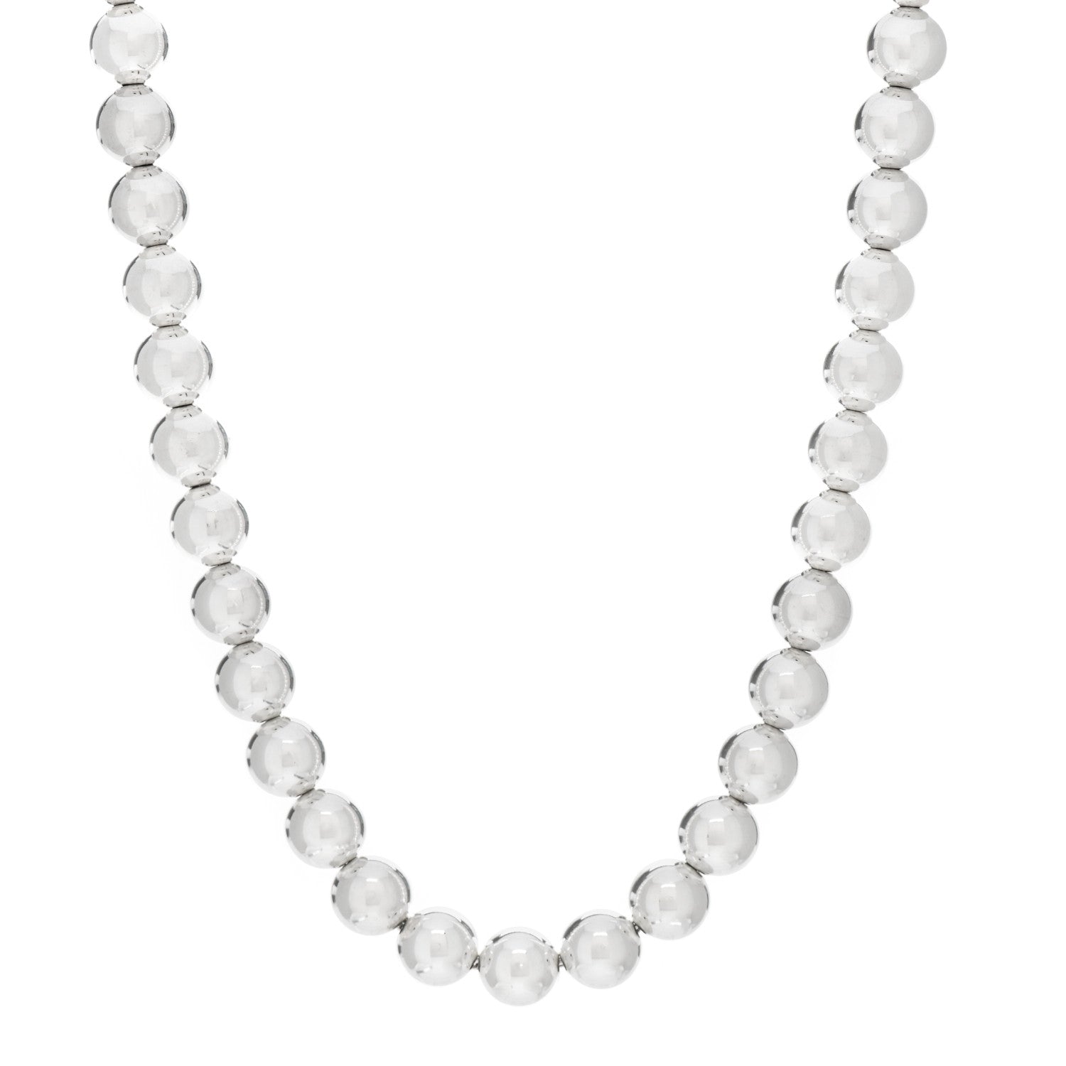 Tiffany Sterling Silver 10mm HardWear Ball Necklace 1 of 5
