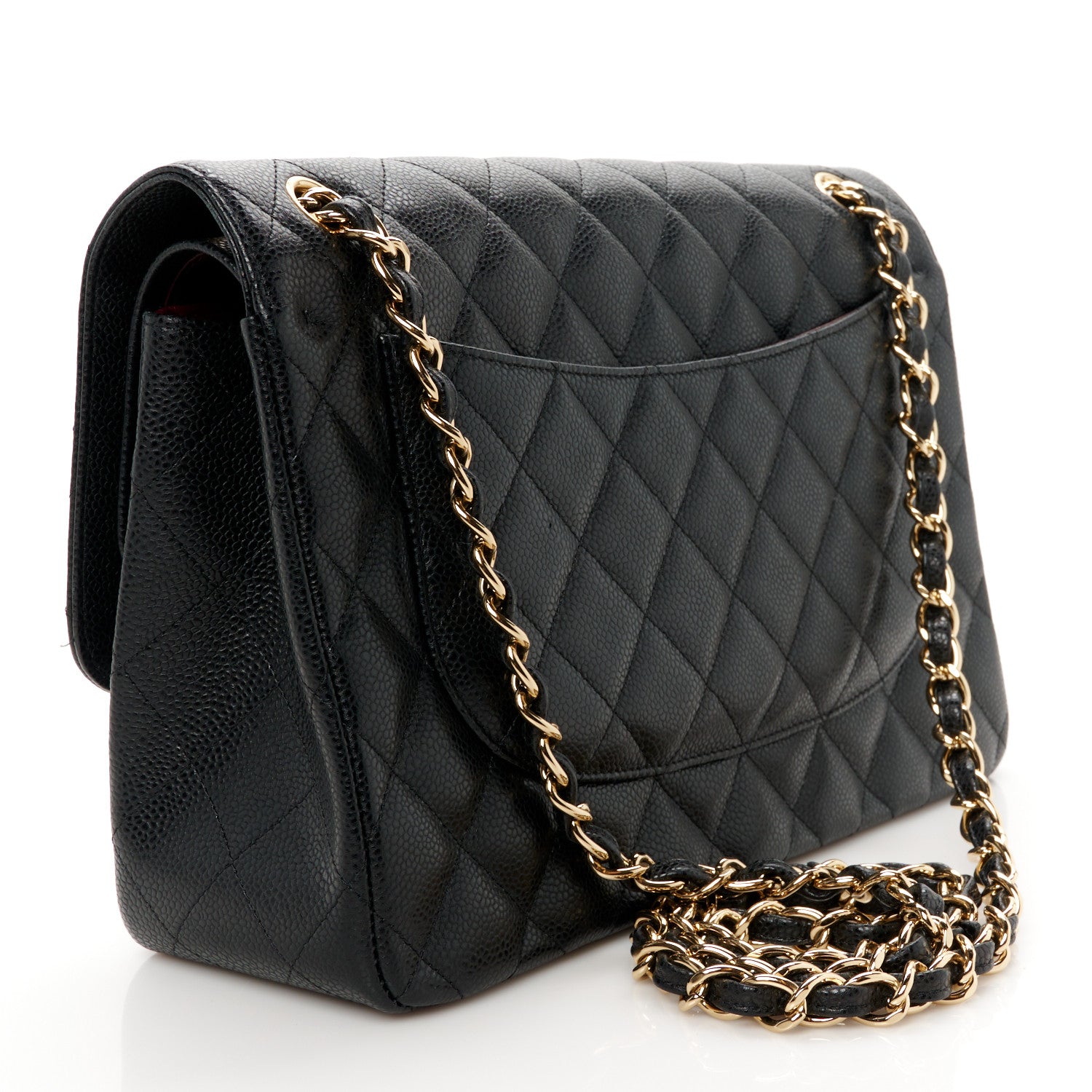 Chanel Caviar Quilted Jumbo Double Flap Black 3 of 10