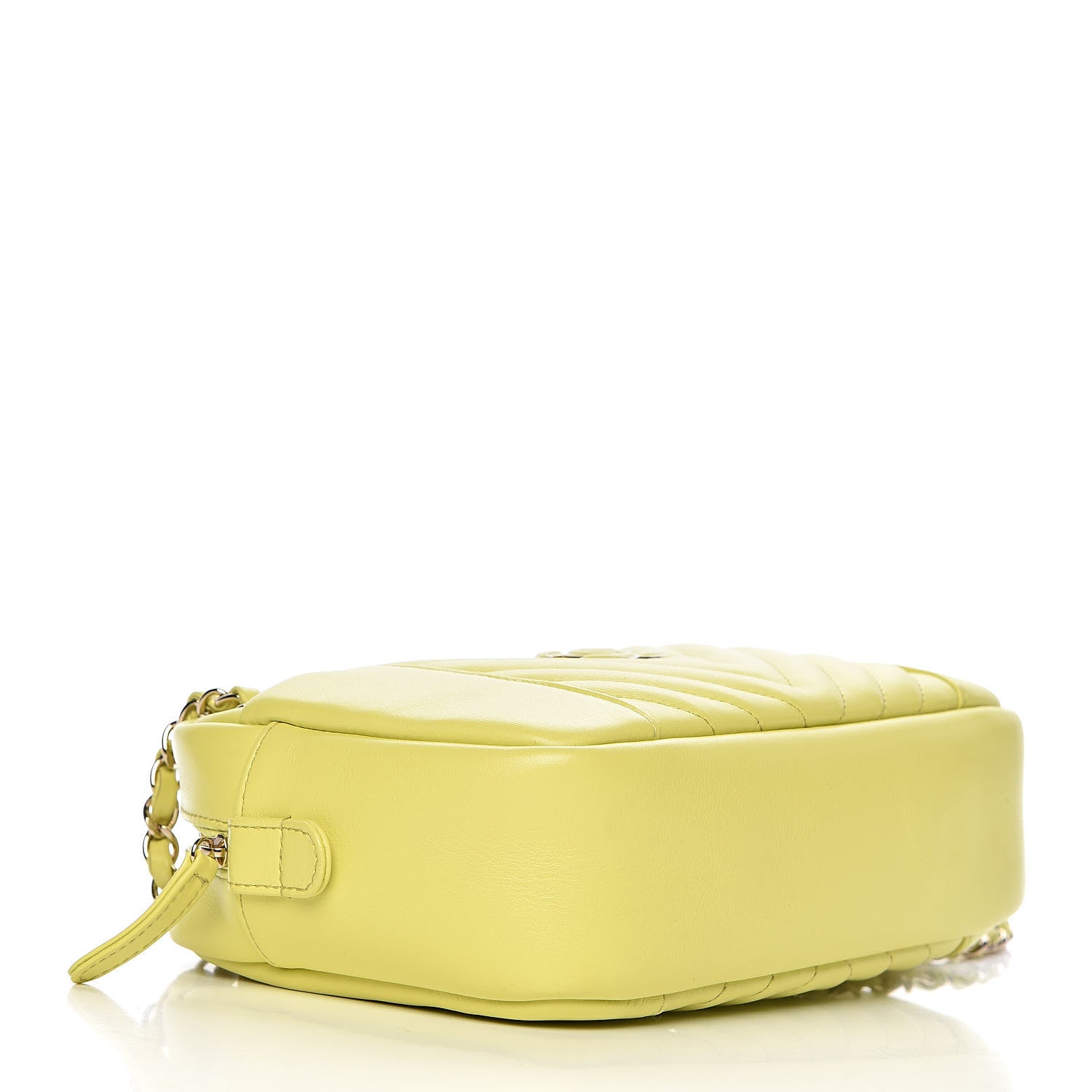 Chanel Calfskin Quilted Daily Chevron Camera Case Light Green 4 of 12
