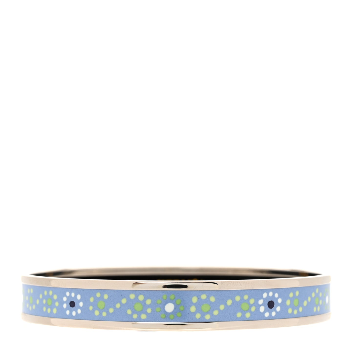 Enamel Printed Narrow Bracelet 70 Bleu