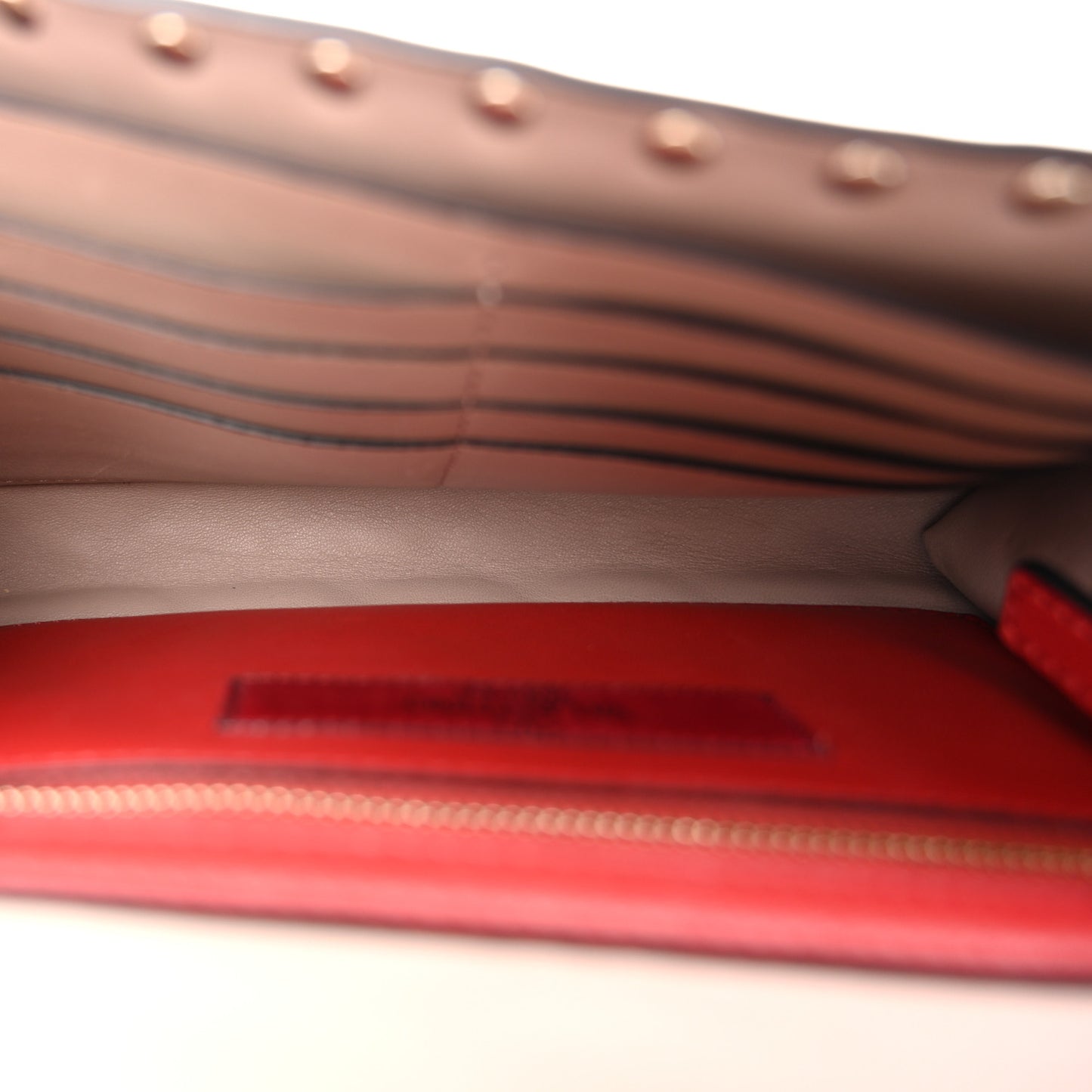 Patent Rockstud Spike Wallet on Chain Poudre