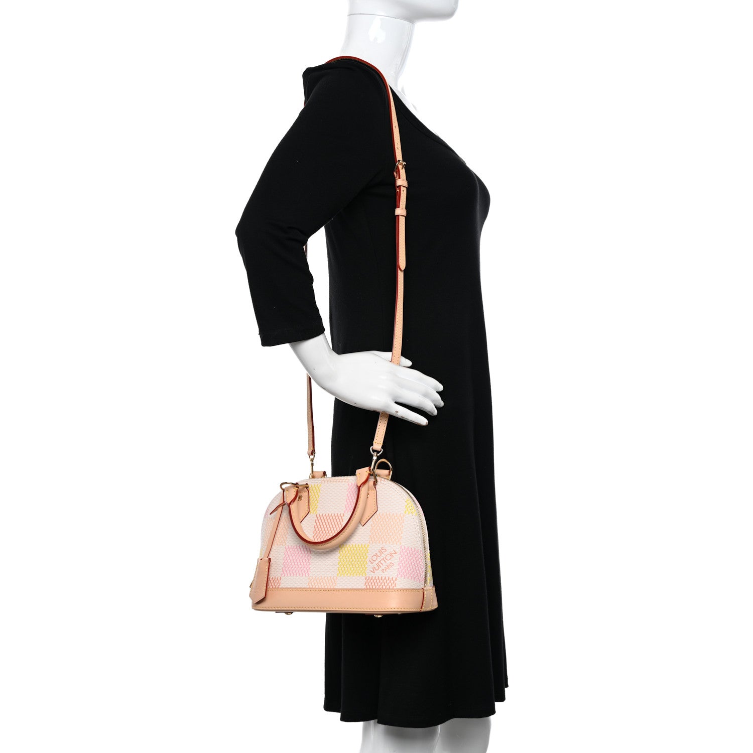 Louis Vuitton Damierlicious Alma BB Rose Peach 2 of 9