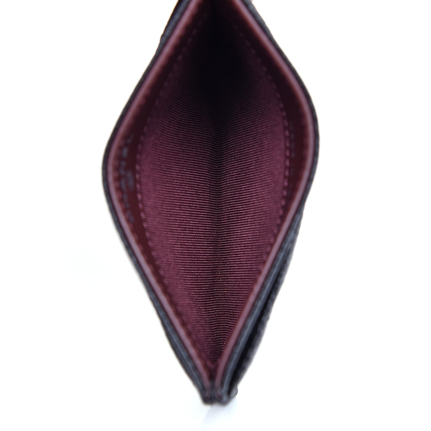 Caviar Quilted Card Holder Black