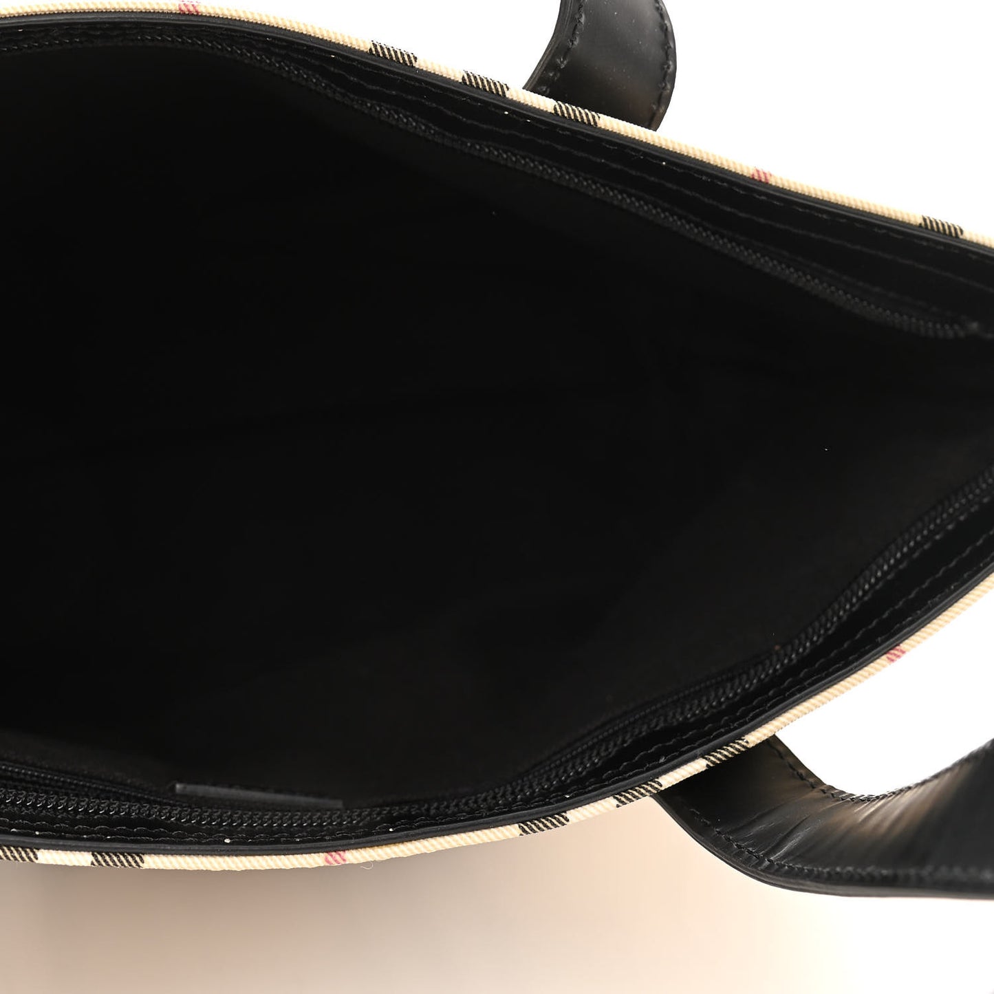 House Check Tote Black