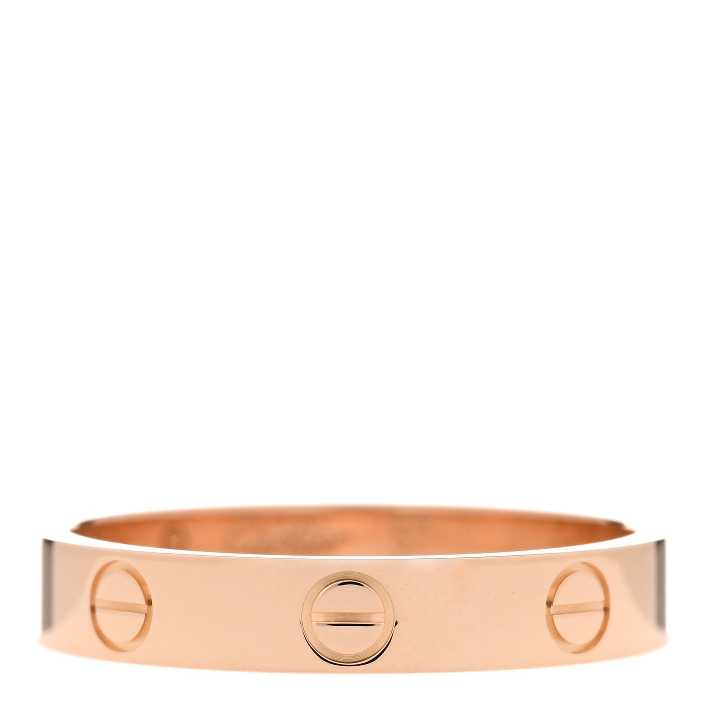 18K Pink Gold 4mm LOVE Wedding Band Ring 57 8