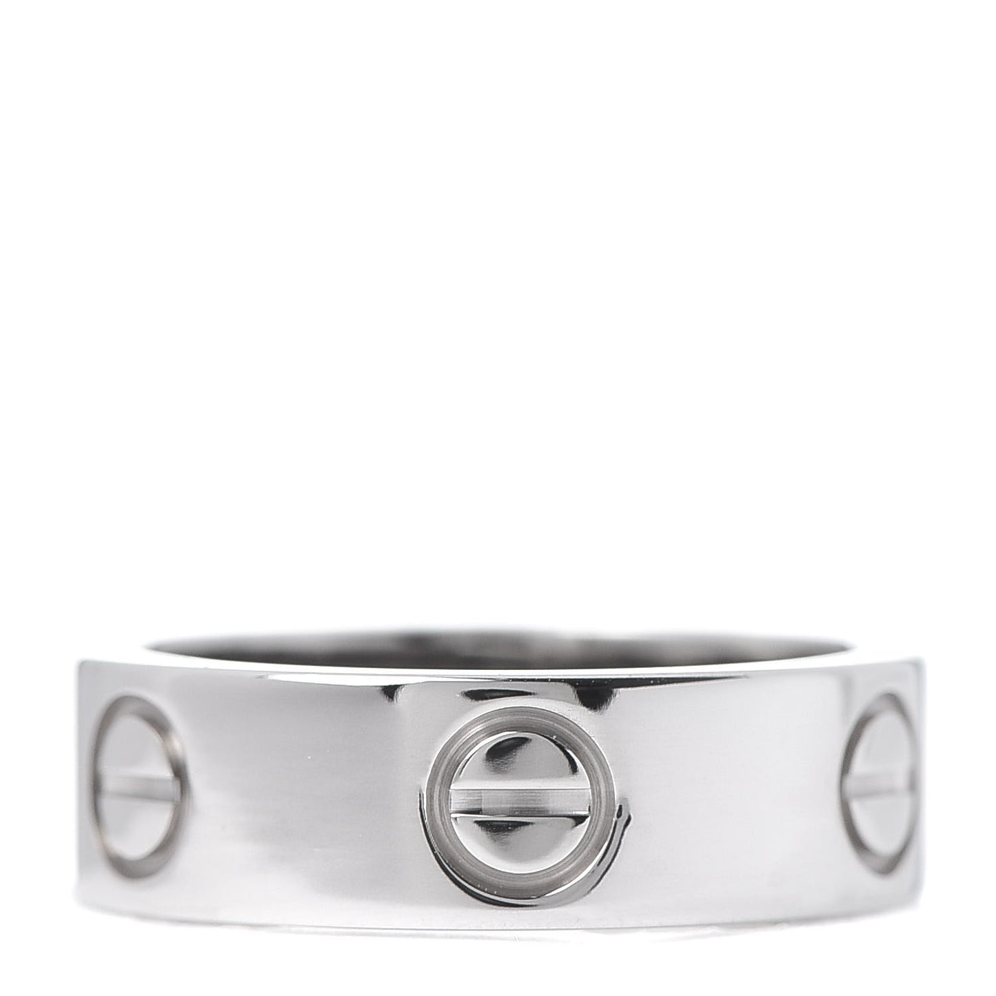 18K White Gold 5.5mm LOVE Ring 49 4.75