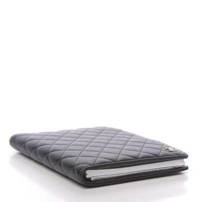 Chanel Lambskin Quilted Large Agenda Cover Black 4 of 8