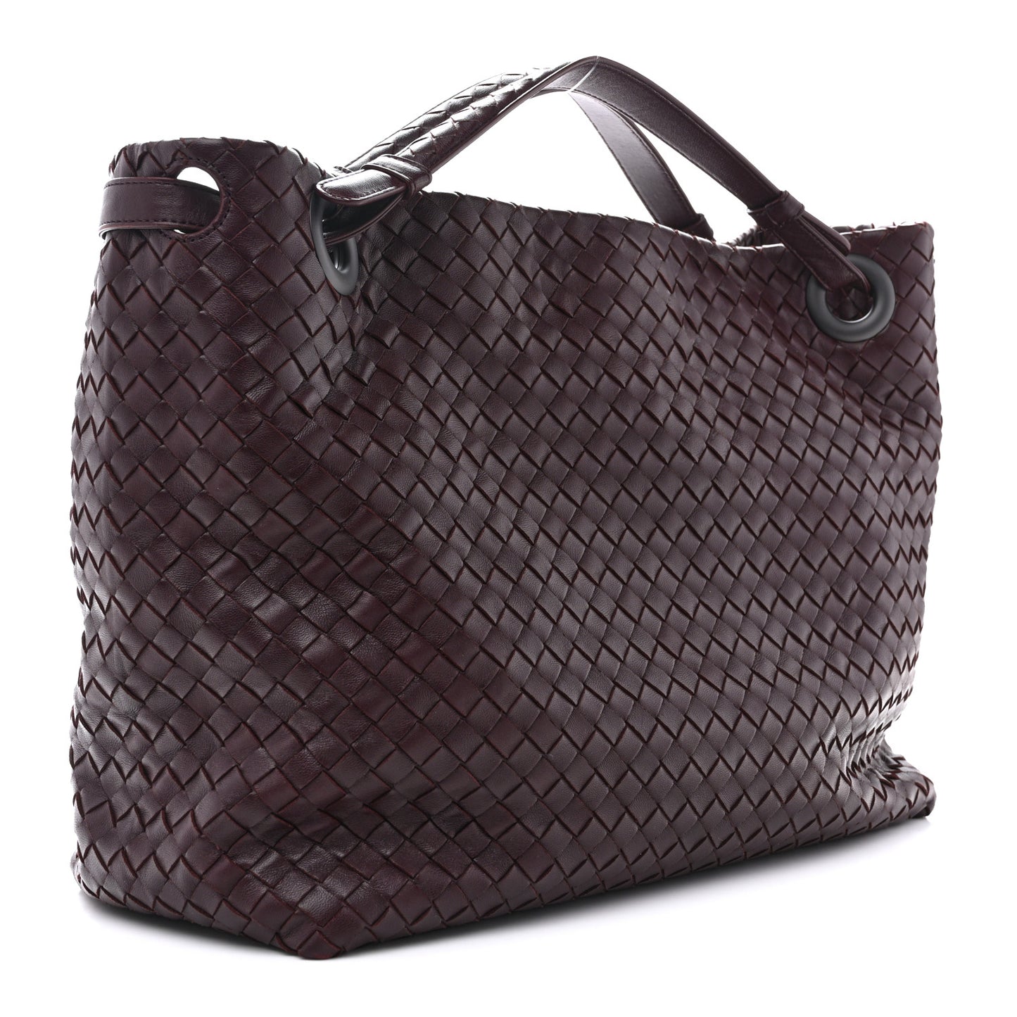 Nappa Intrecciato Bella Tote Aubergine