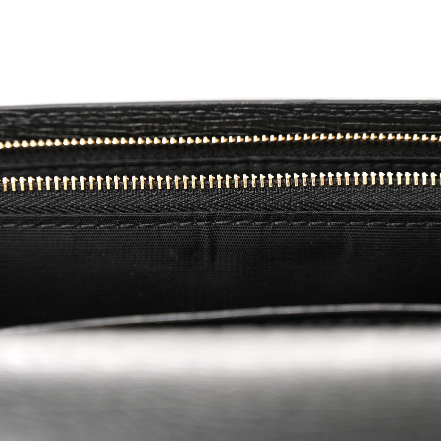 Gucci Calfskin Script Logo Wallet On Chain Black 7 of 10