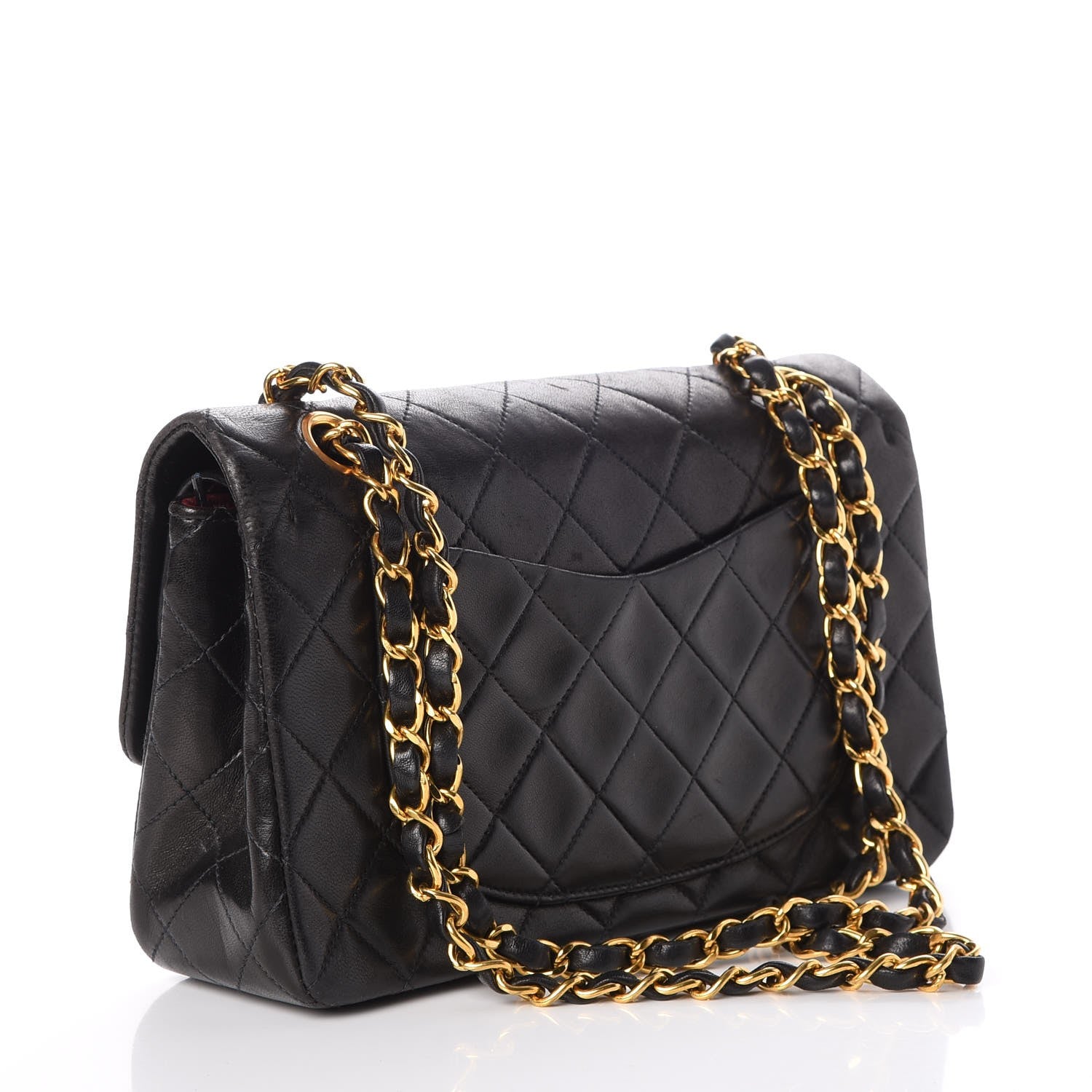 Chanel Lambskin Quilted Small Double Flap Black 3 of 11
