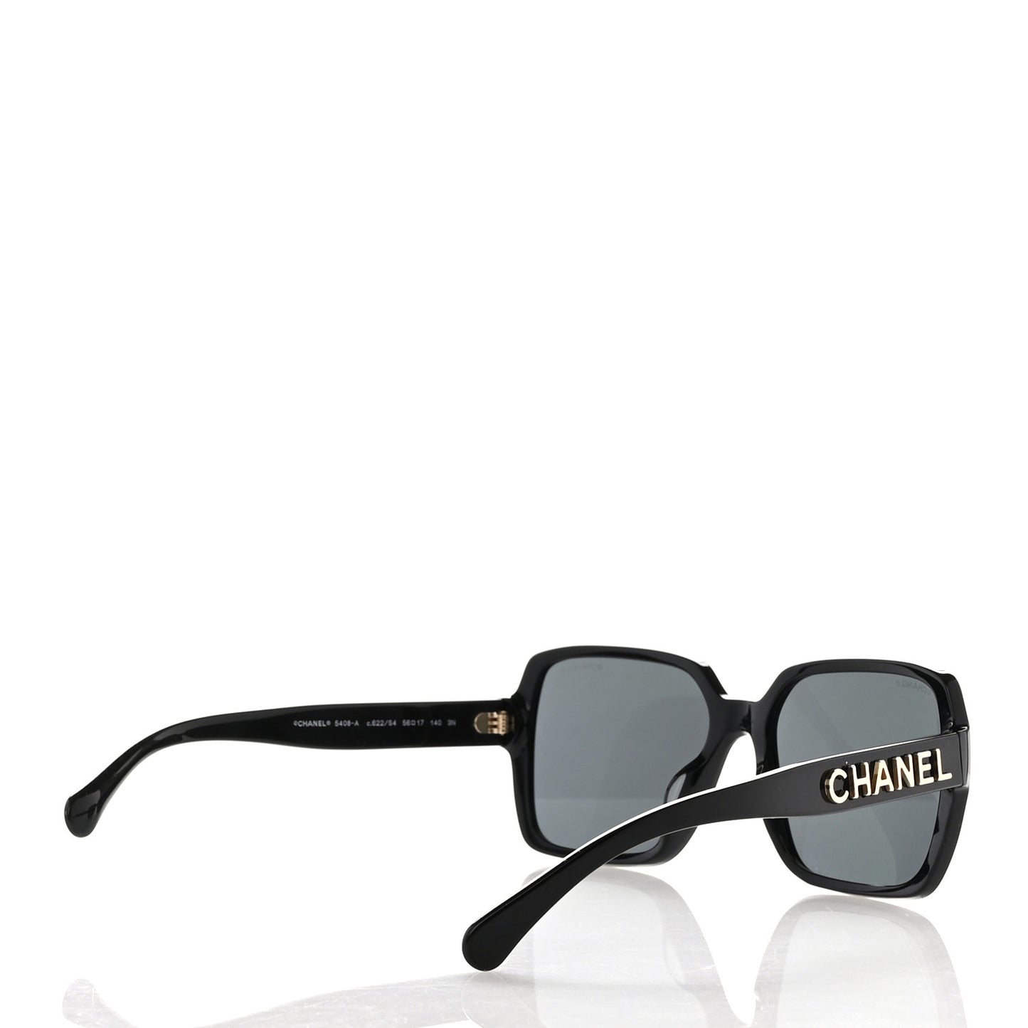 Acetate Square Sunglasses 5408-A Black
