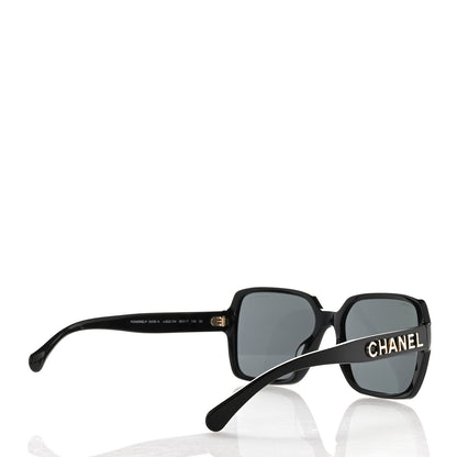 Chanel Acetate Square Sunglasses 5408-A Black 4 of 7