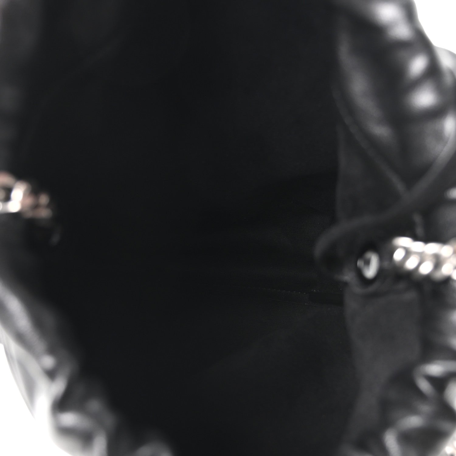 Saint Laurent Lambskin Small Teddy Bucket Bag Black 6 of 12
