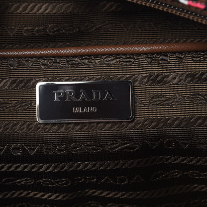Prada Tessuto Nylon Saffiano Otta Print Messenger Bag Rosa 6 of 9