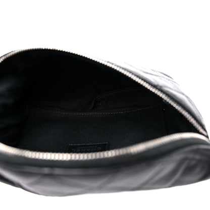 Chanel Grained Calfskin Quilted Waist Belt Bag Black 5 of 9