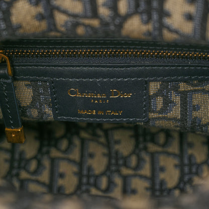 Christian Dior Wicker Oblique Medium Lady Dior Bag Blue 6 of 13