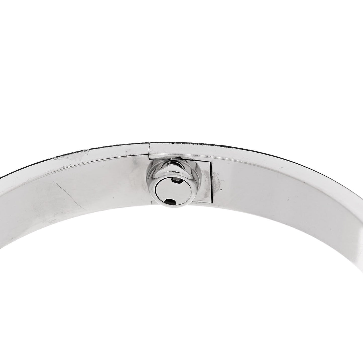 18K White Gold 4 Diamond LOVE Bracelet 16