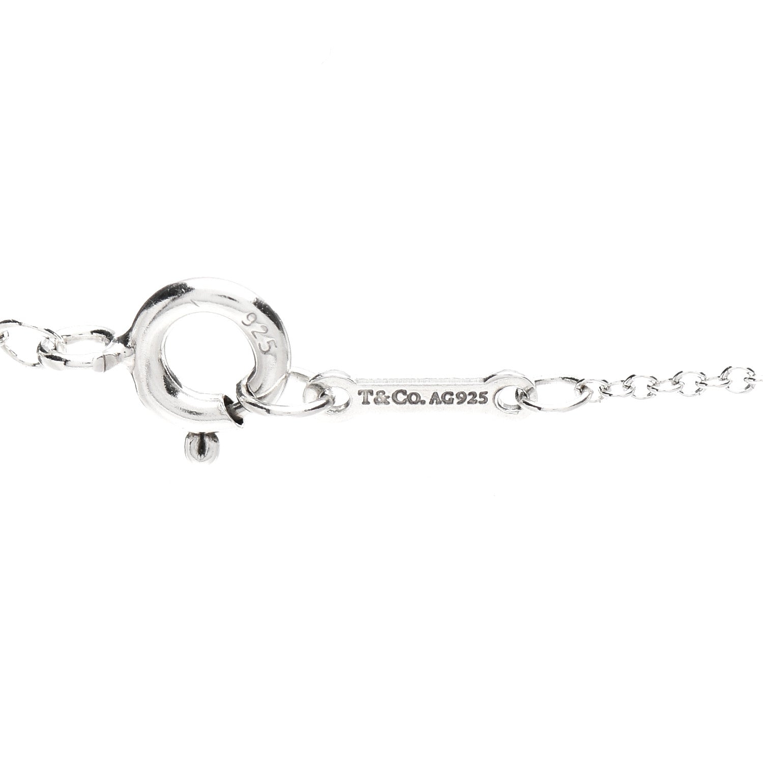 Tiffany Sterling Silver Paloma Picasso Graffiti Love Pendant Necklace 4 of 5