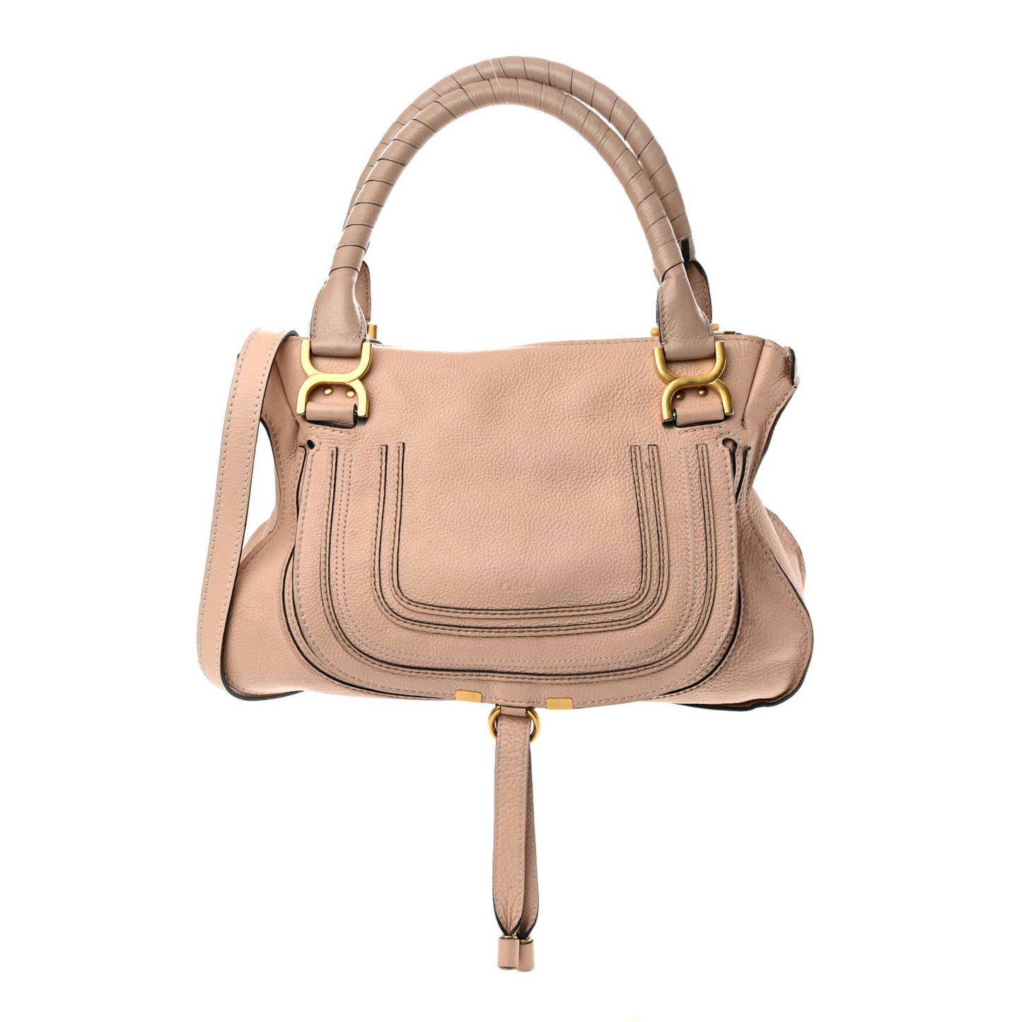 Calfskin Medium Marcie Satchel Blush Nude