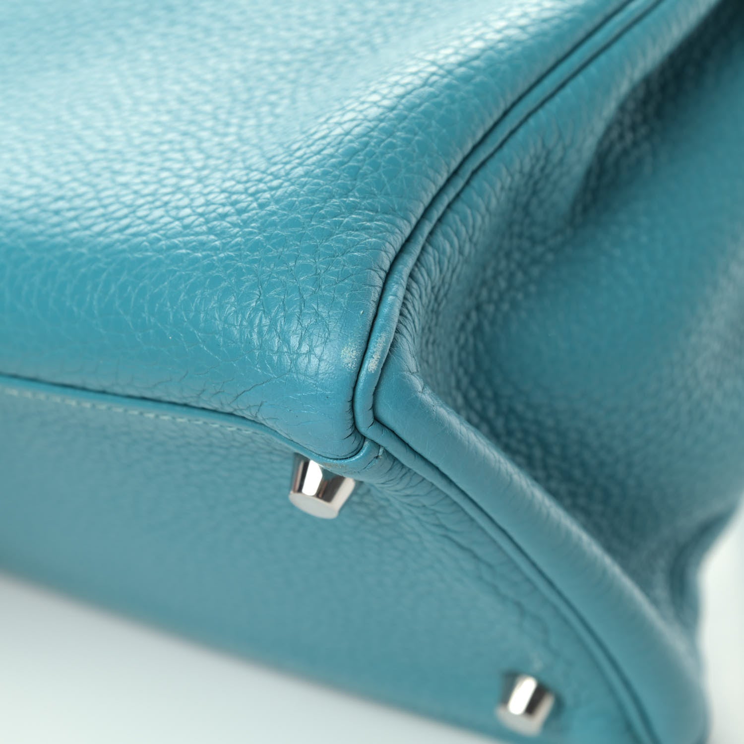Hermes Togo Kelly Retourne 35 Turquoise 6 of 10