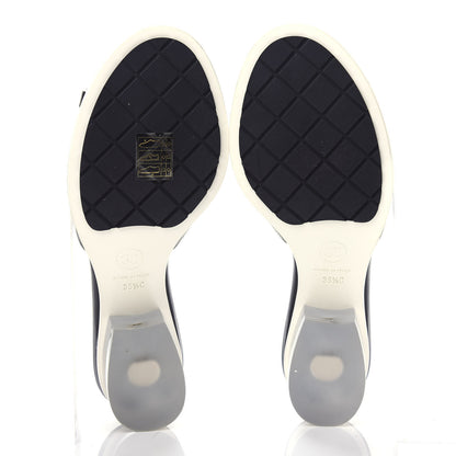 Chanel PVC Lambskin Logo Mules 35.5 Black 6 of 11