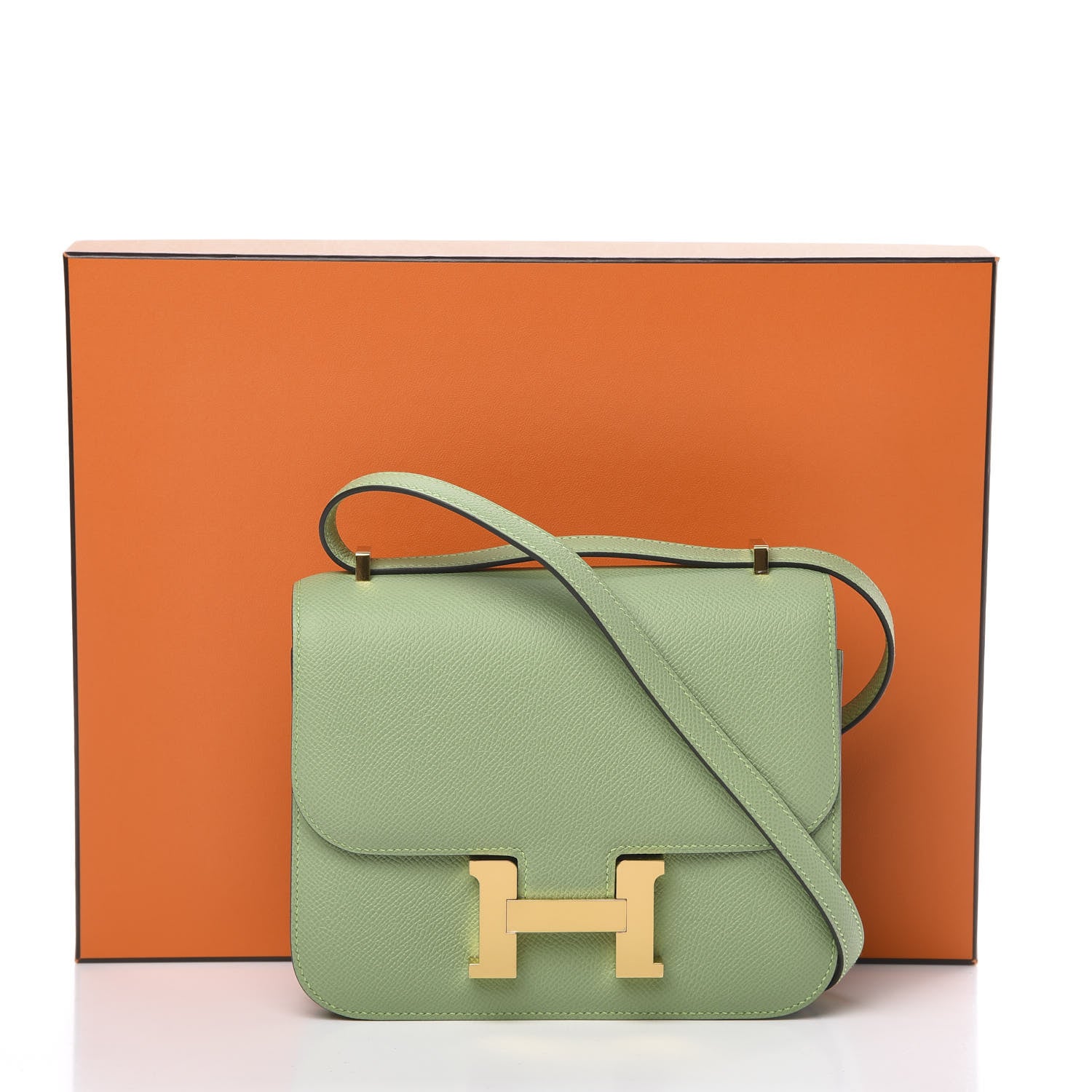 Hermes Epsom Constance 18 Vert Criquet 21 of 21