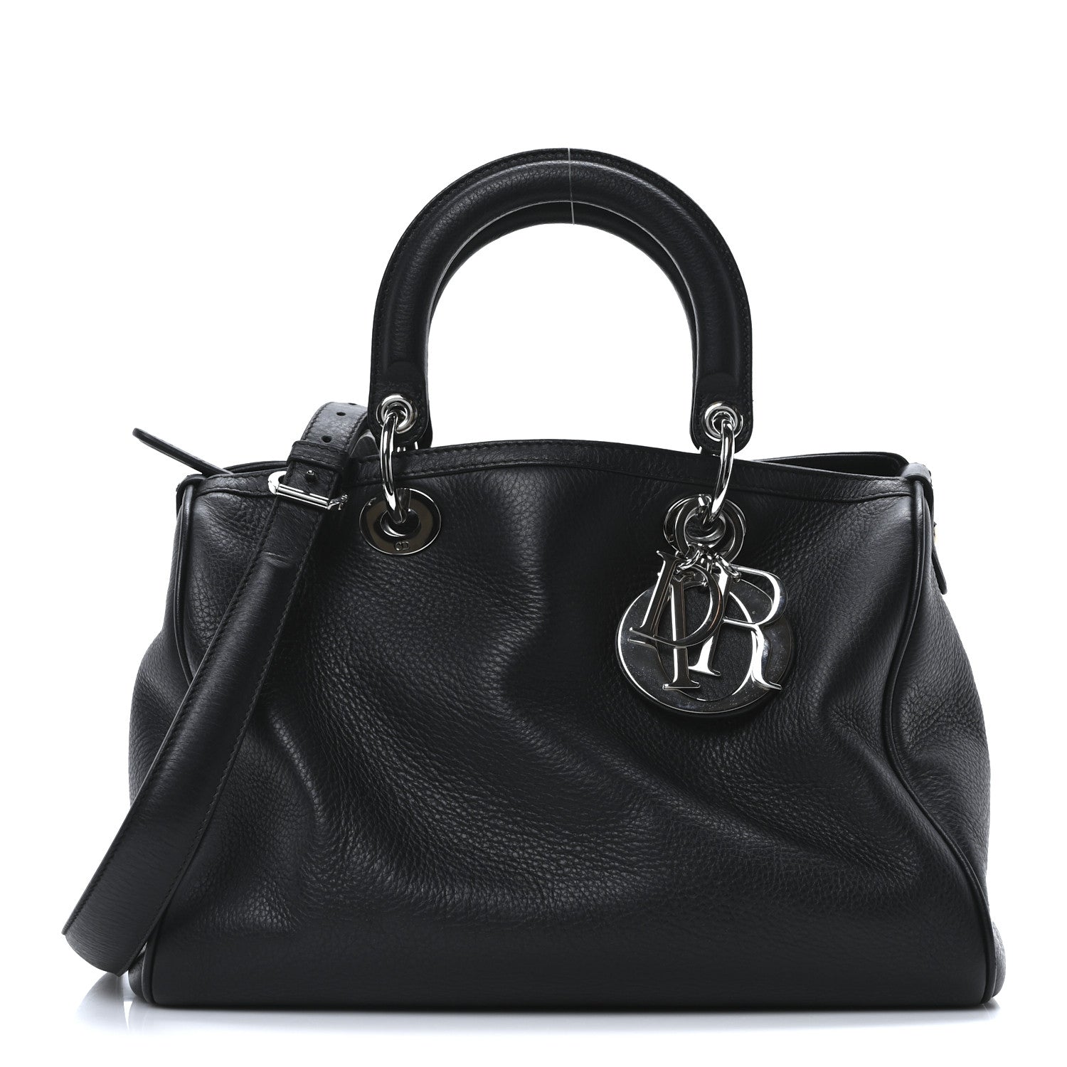 Christian Dior Smooth Deerskin Granville Polochon Black 1 of 10