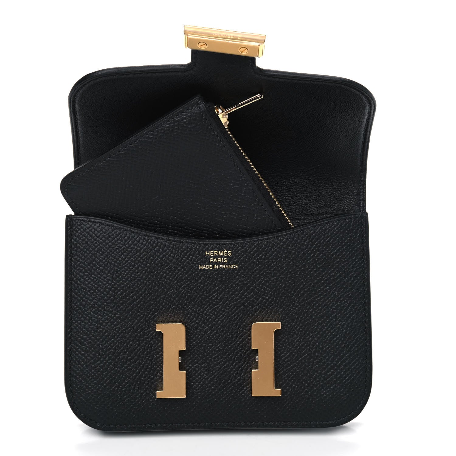 Hermes Epsom Constance Slim Wallet Black 6 of 6