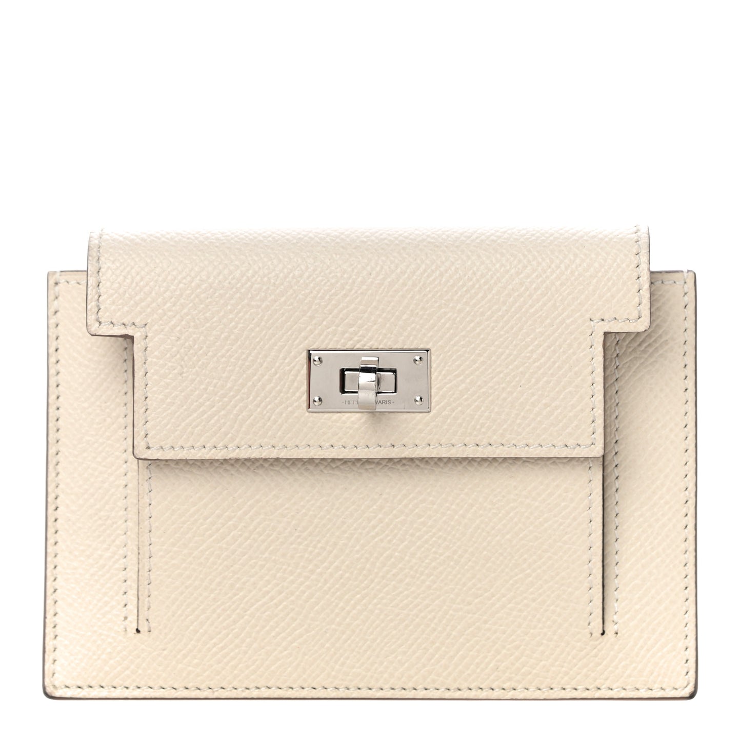 Epsom Kelly Pocket Compact Wallet Craie