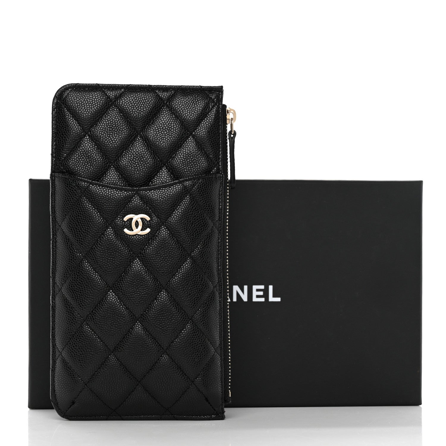 Chanel Caviar Quilted Classic iPhone Pouch Black 8 of 8