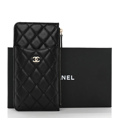Chanel Caviar Quilted Classic iPhone Pouch Black 8 of 8
