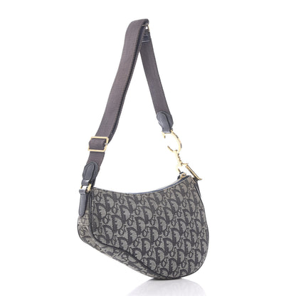 Christian Dior Monogram Saddle Pochette Blue 2 of 10