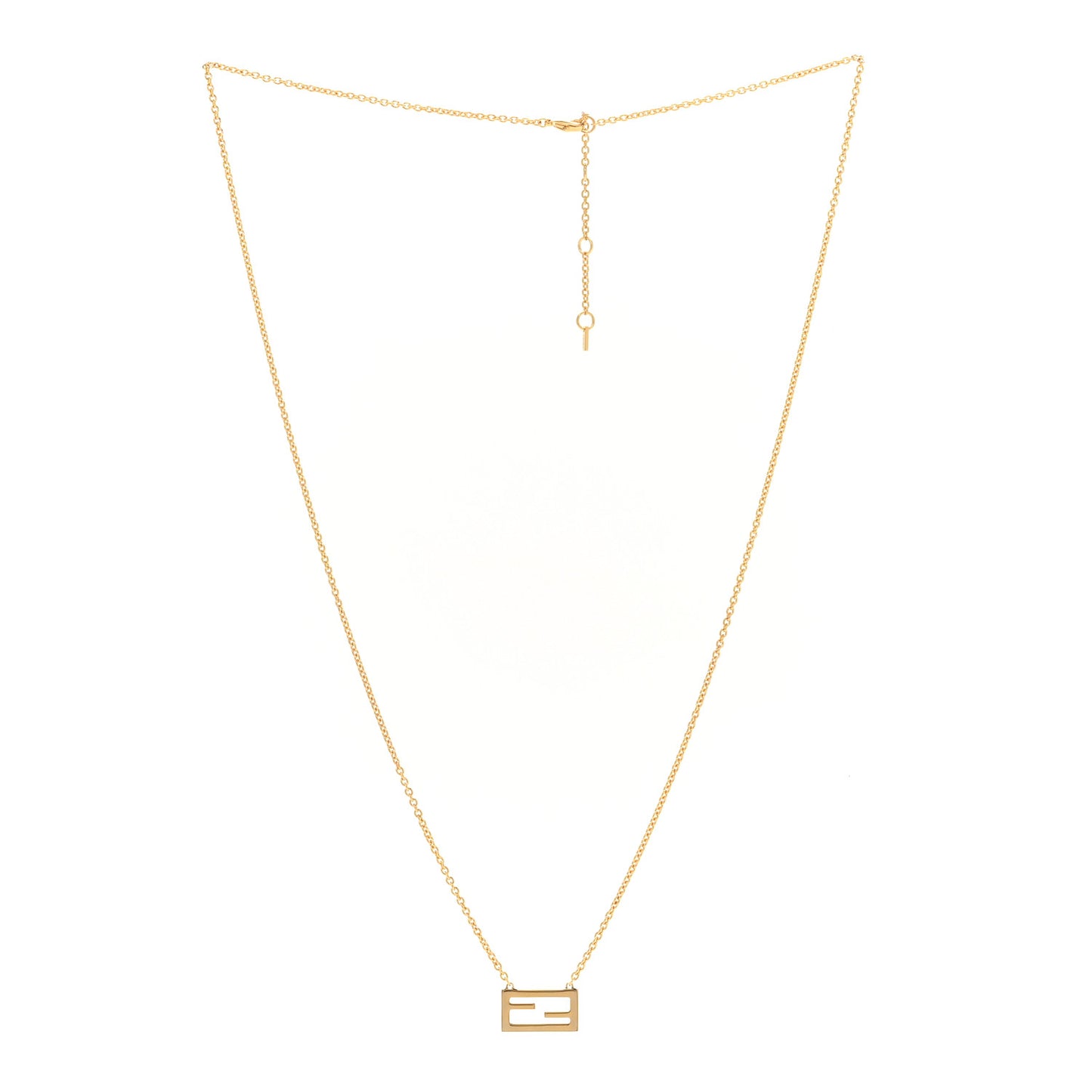 Bronze Baguette Necklace Gold