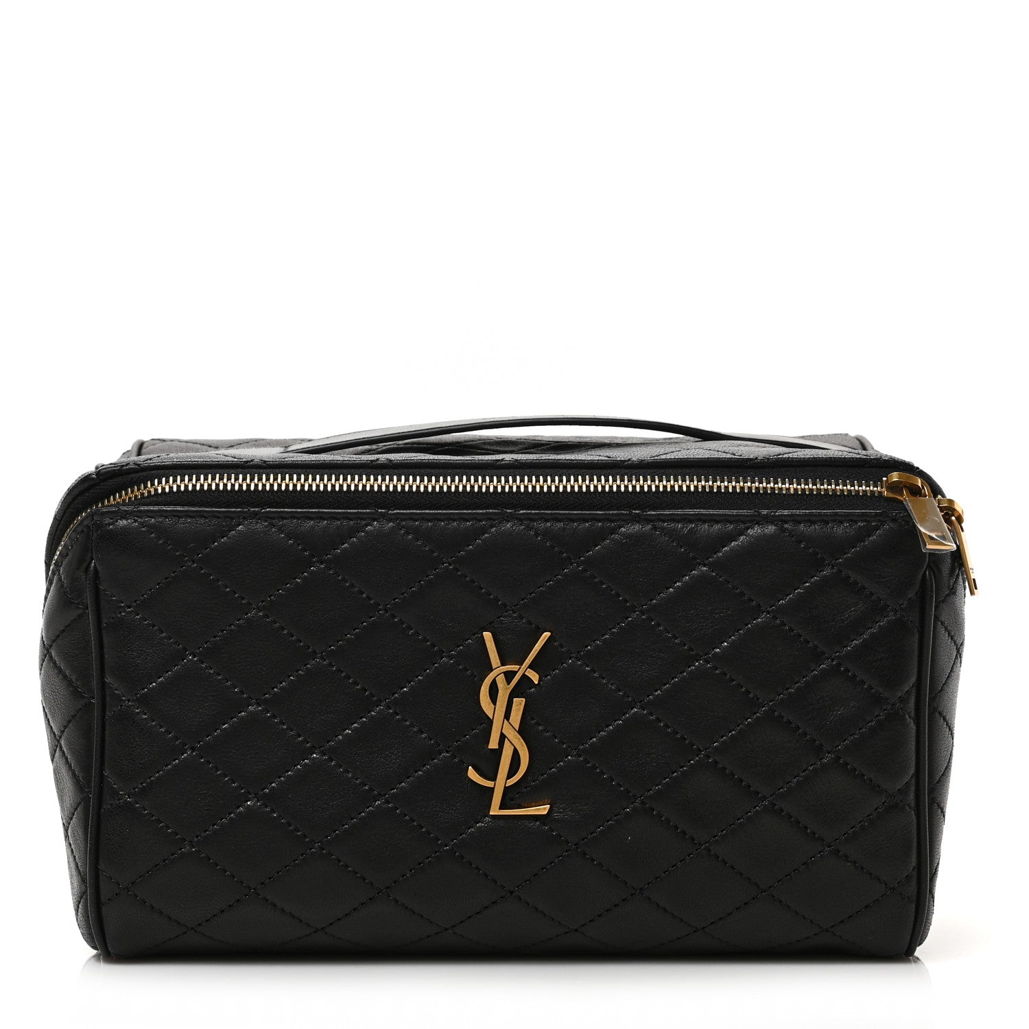 Saint Laurent Lambskin Quilted Gaby Vanity Case Black 1 of 6