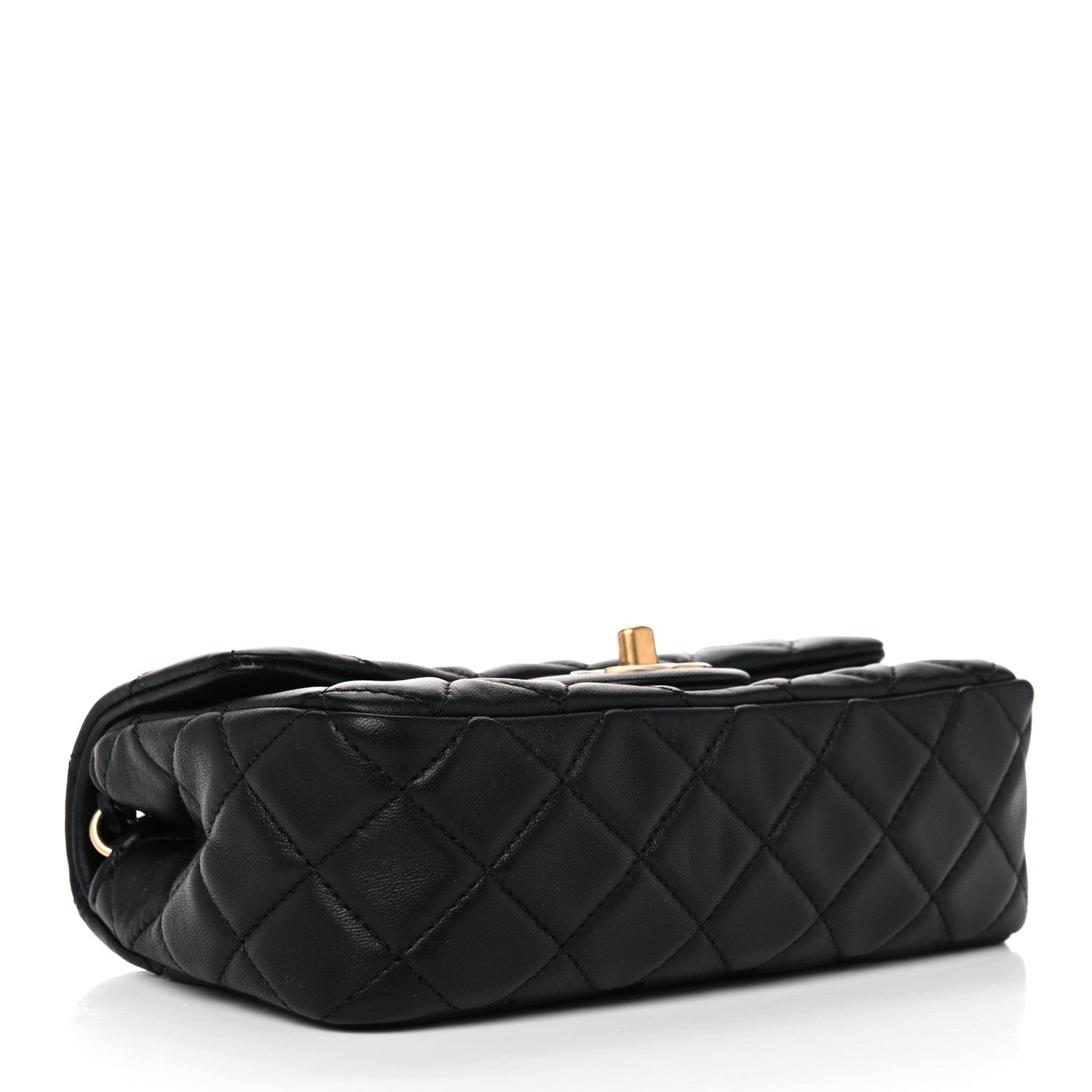 Chanel Lambskin Quilted Mini Rectangular Pearl Crush Flap Black 4 of 10