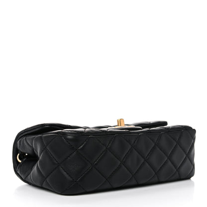 Chanel Lambskin Quilted Mini Rectangular Pearl Crush Flap Black 4 of 10