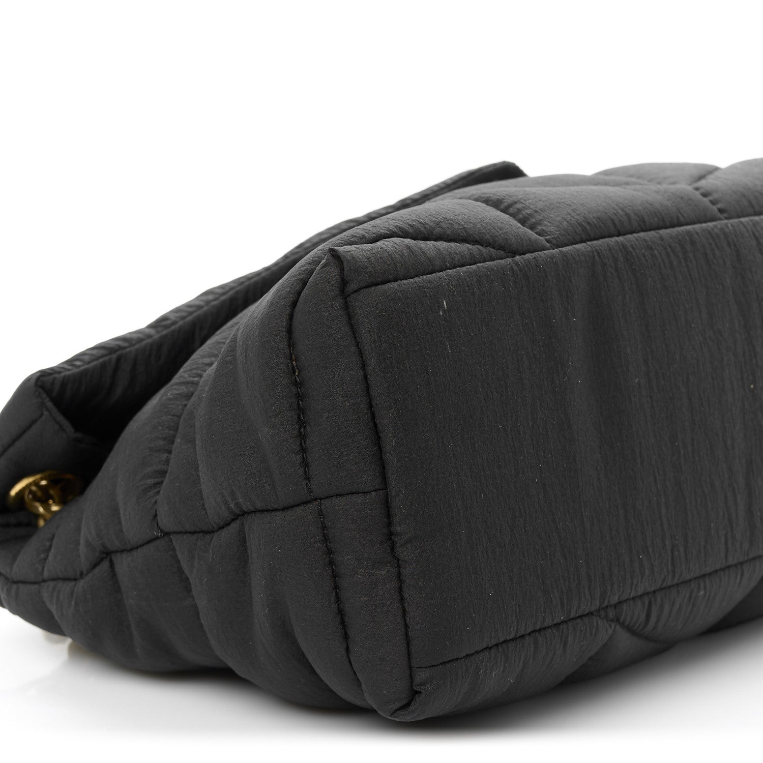 Saint Laurent Nylon Quilted Small Loulou Puffer Monogram Chain Satchel Black 9 of 10