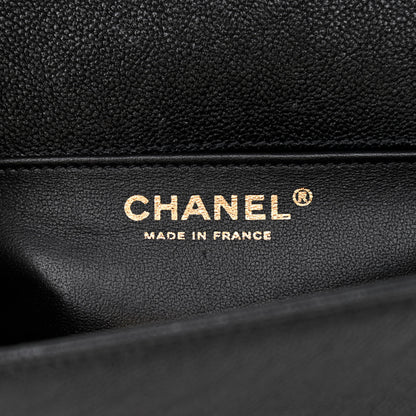 Chanel Caviar Chevron Quilted Small Boy Flap Black 6 of 10