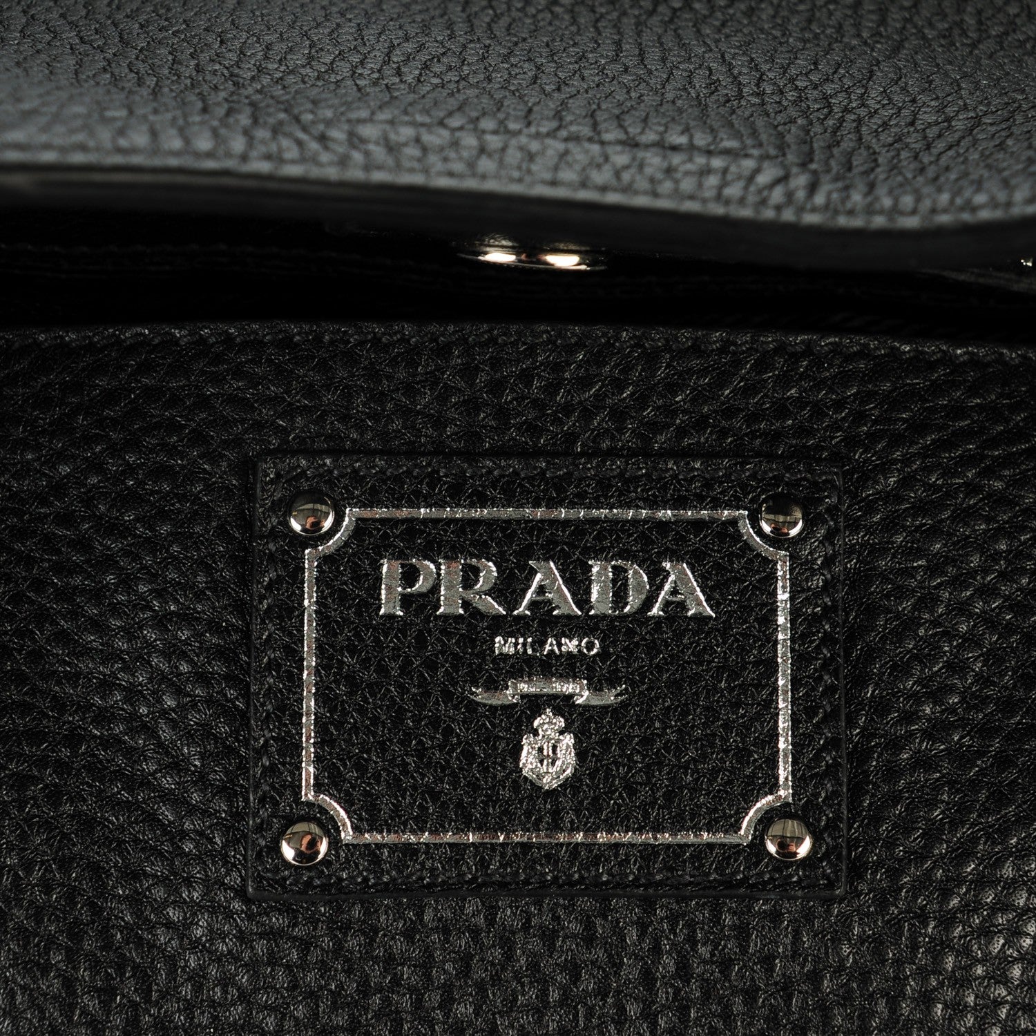 Prada Vitello Daino Tote Nero Black 7 of 10