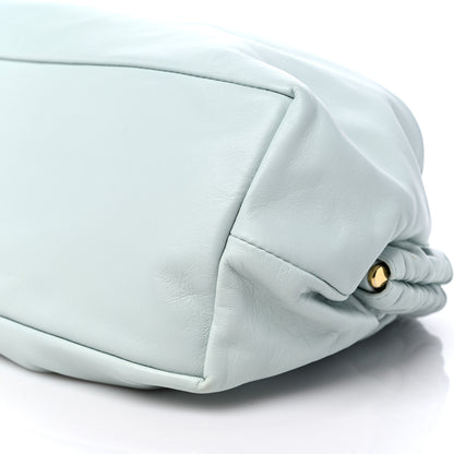 Mansur Gavriel Lambskin Cloud Clutch Seafoam 9 of 10