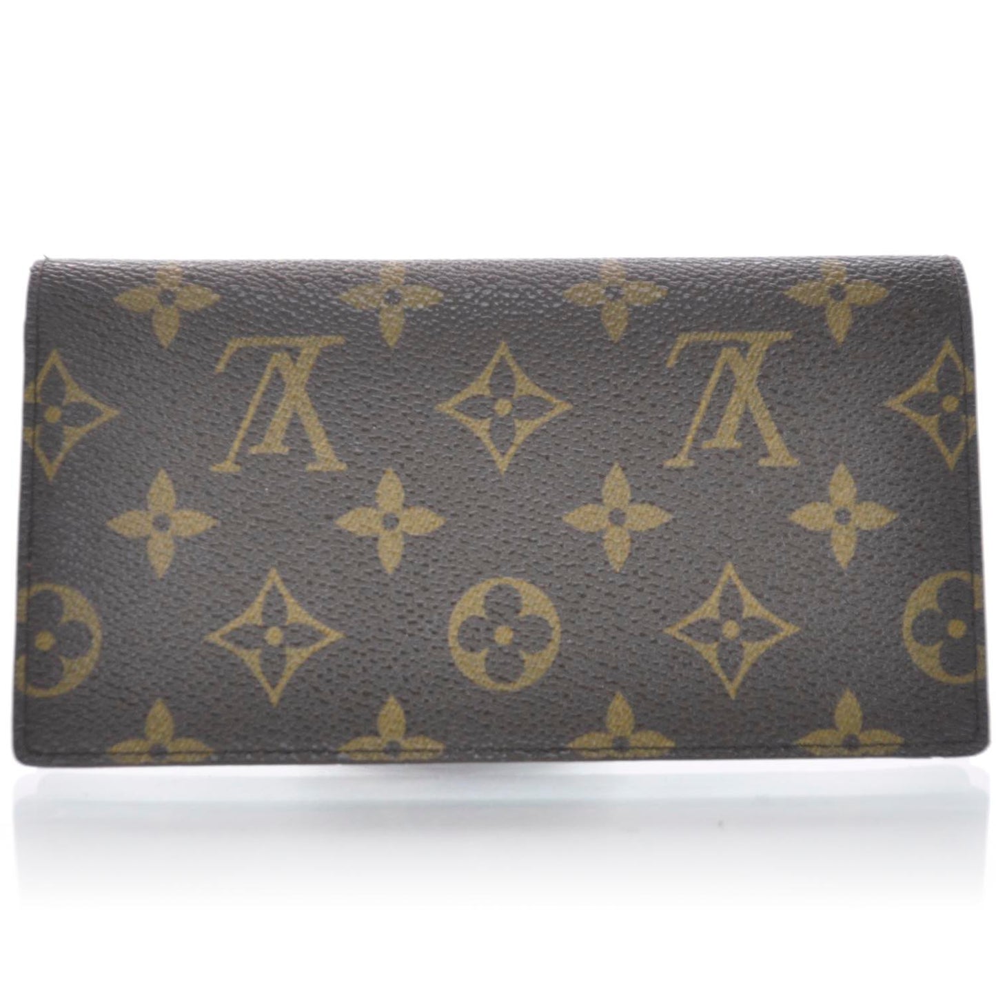 Monogram Checkbook Holder Wallet Cover