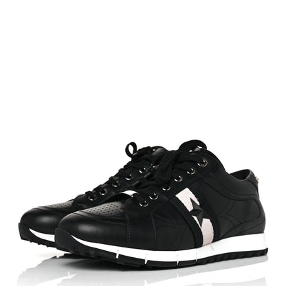 Jimmy Choo Calfskin Mens Star Stud Sneaker 44 Black 2 of 9