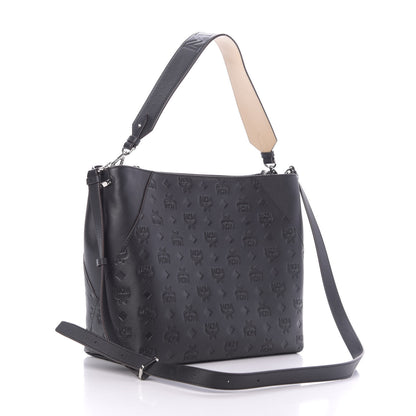 MCM Calfskin Ottomar Medium Klara Hobo Black 3 of 10
